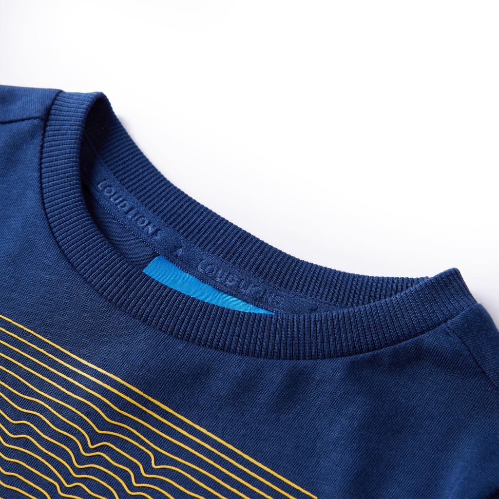 Kids' Long-Sleeved Shirt Navy Blue 92