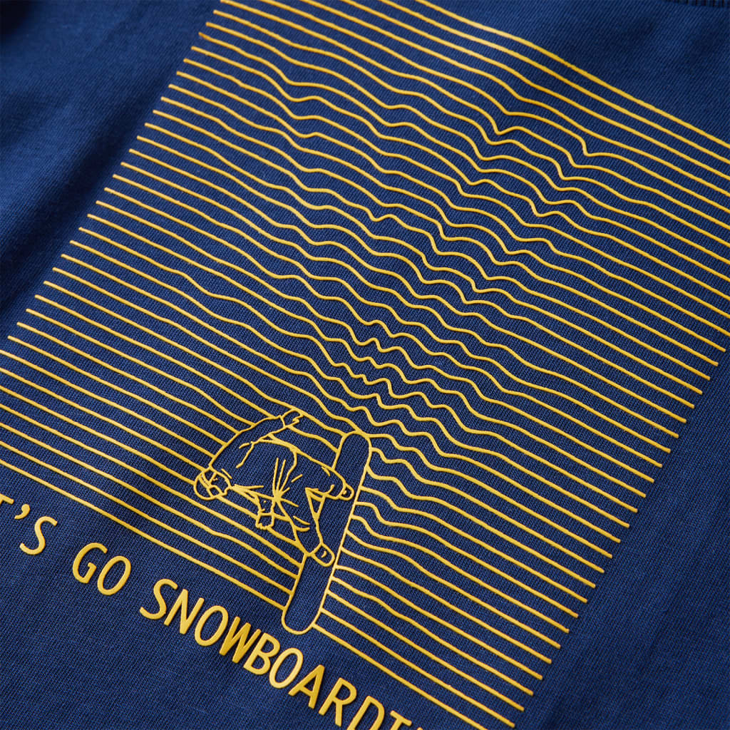 Kids' Long-Sleeved Shirt Navy Blue 92