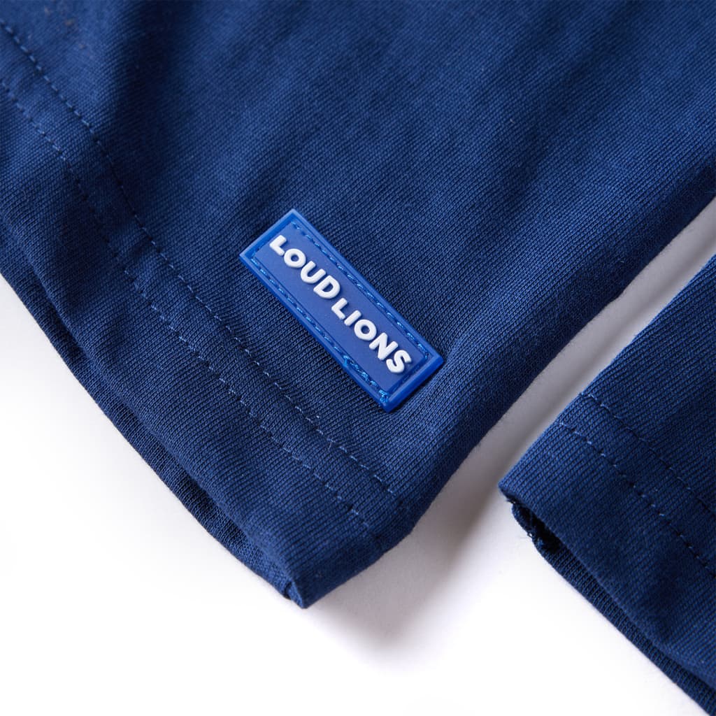 Kids' Long-Sleeved Shirt Navy Blue 92