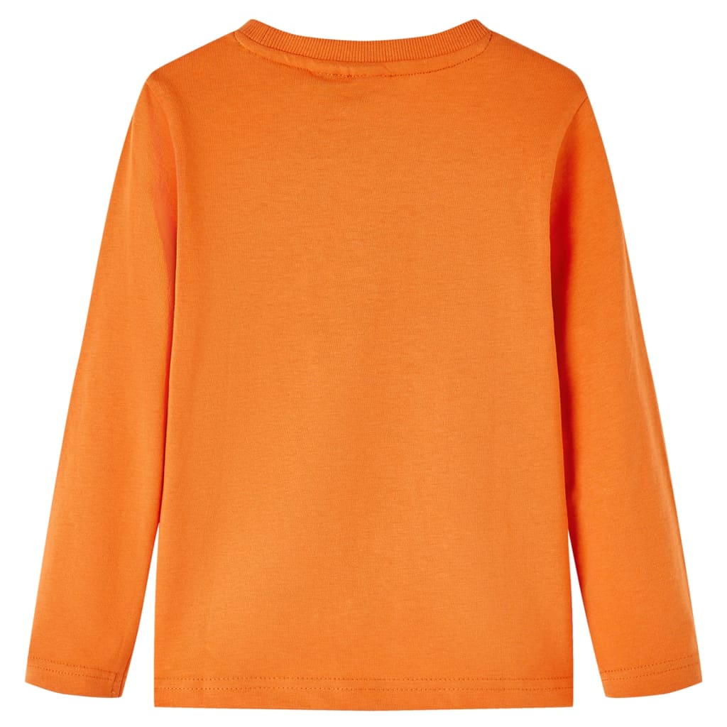 Kids' Long-Sleeve Shirt Dark Orange 104
