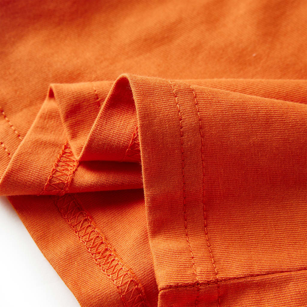Kids' Long-Sleeve Shirt Dark Orange 128