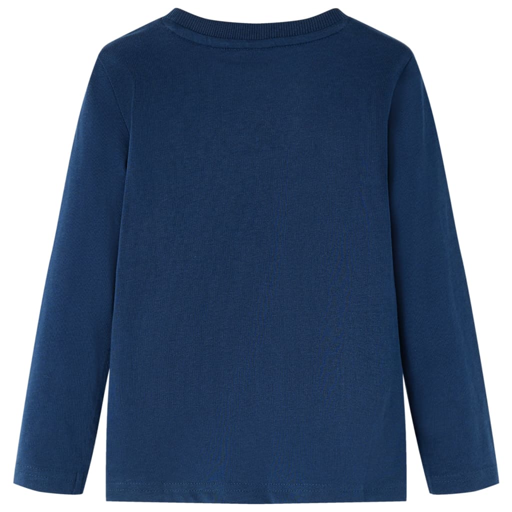 Kids' Long-Sleeved Shirt Navy Blue 92