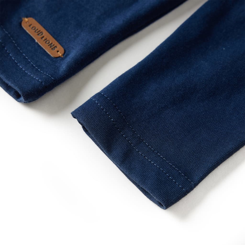 Kids' Long-Sleeve Shirt Navy Blue 116