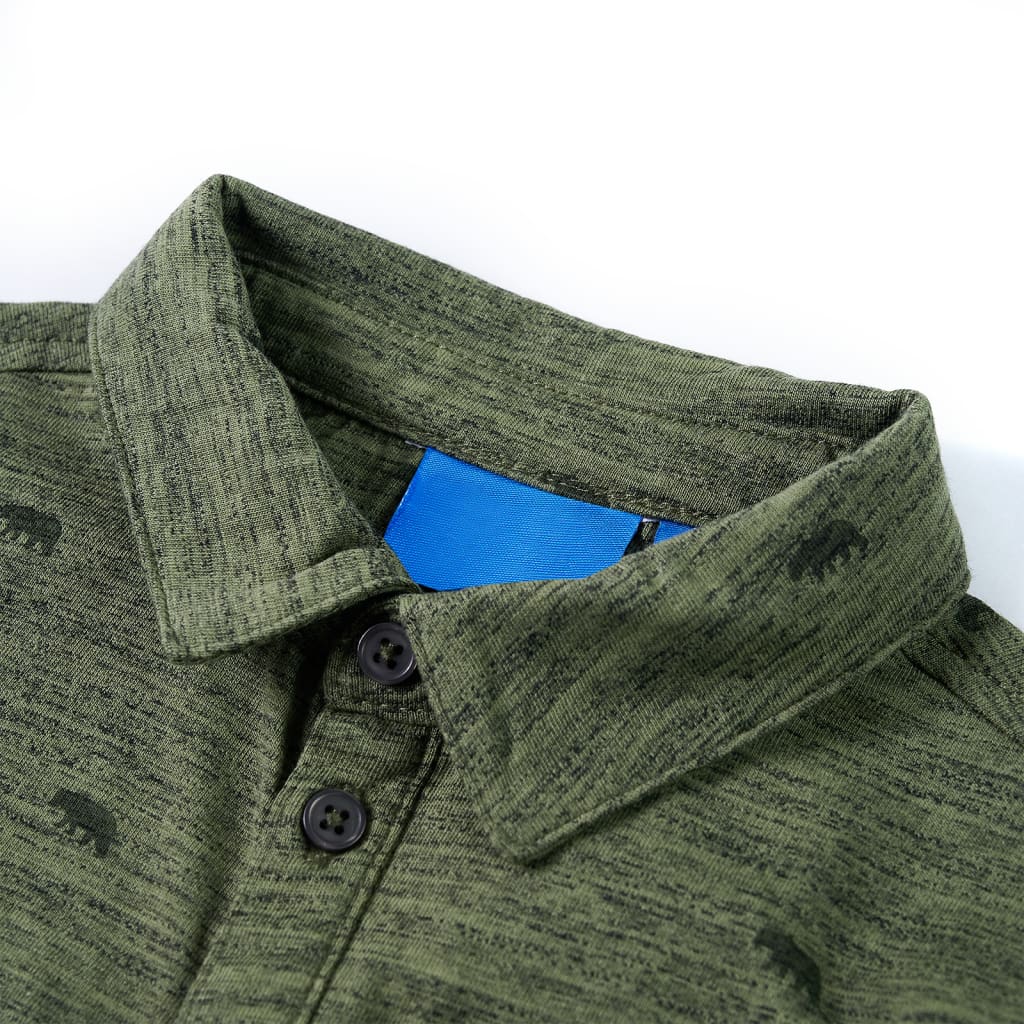 Chemise enfant kaki mélangé 116