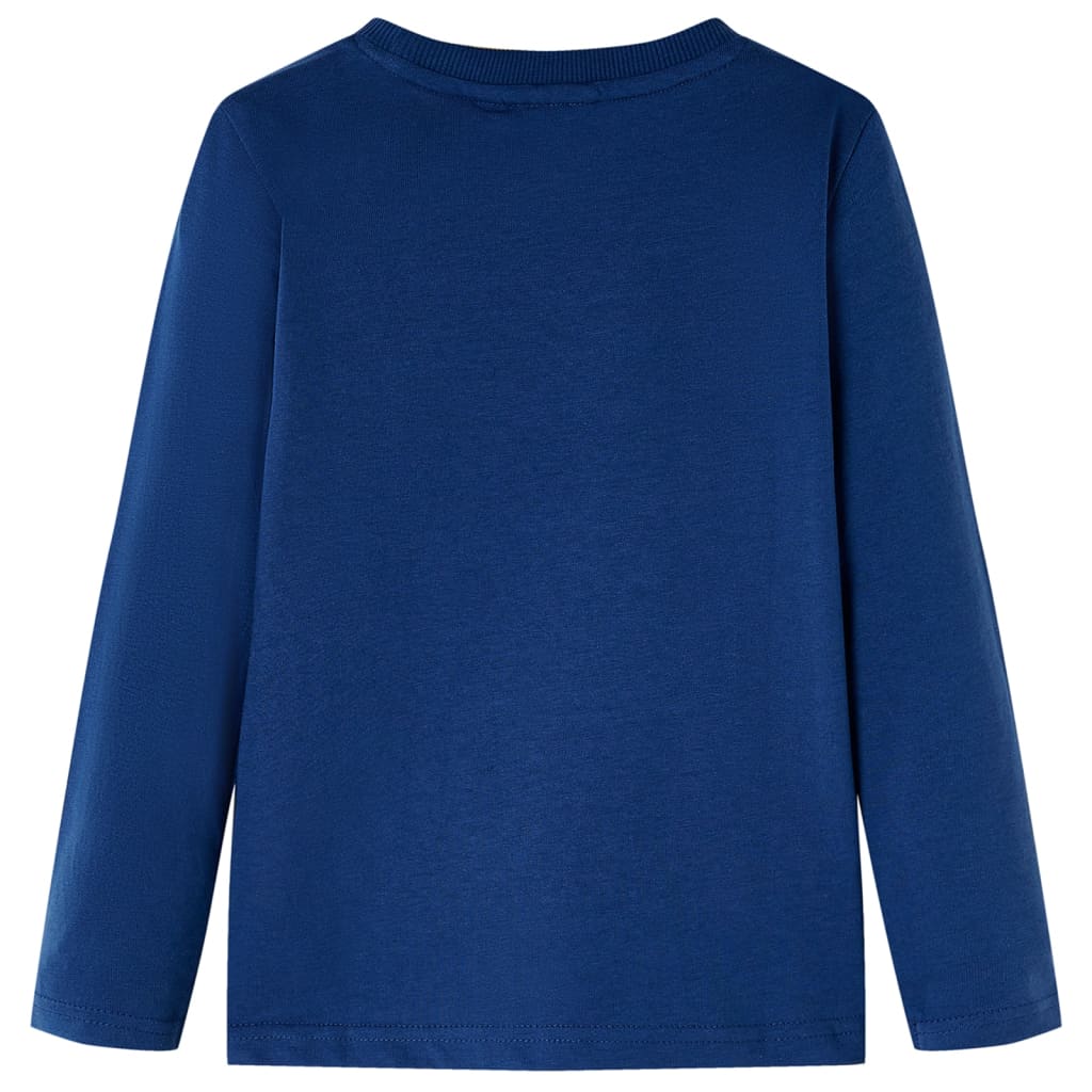 T-shirt manches longues enfant bleu jean 104