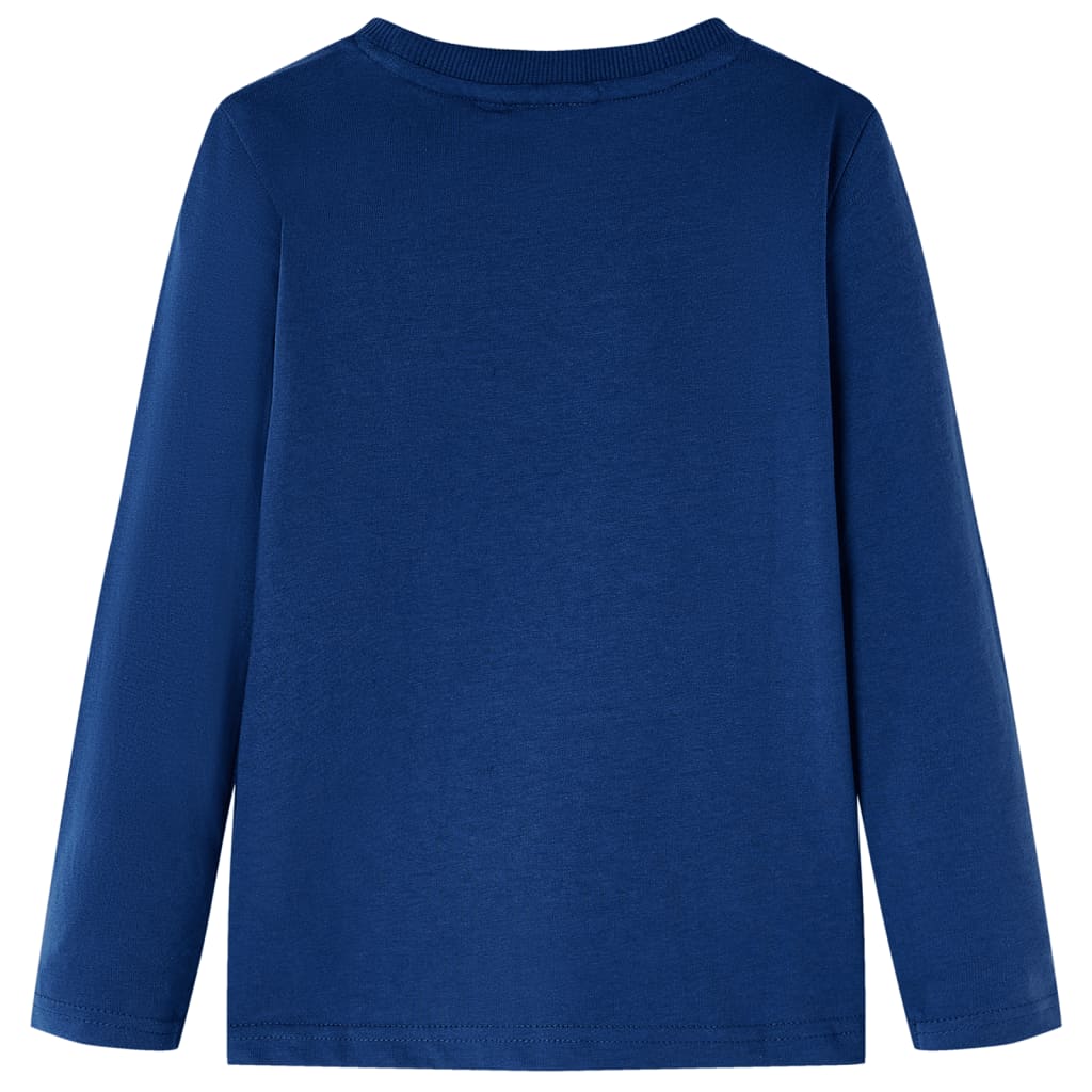 T-shirt manches longues enfant bleu jean 128