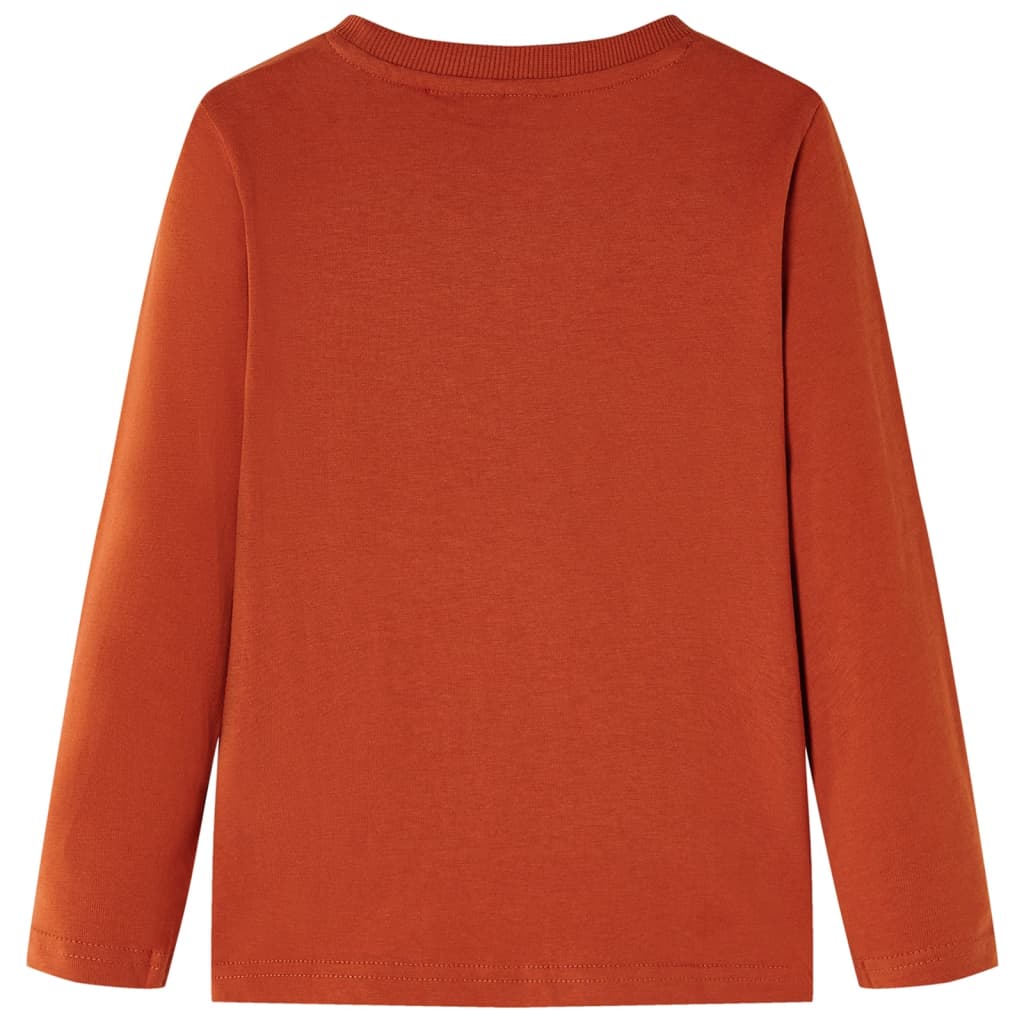 T-shirt manches longues enfant rouille 128