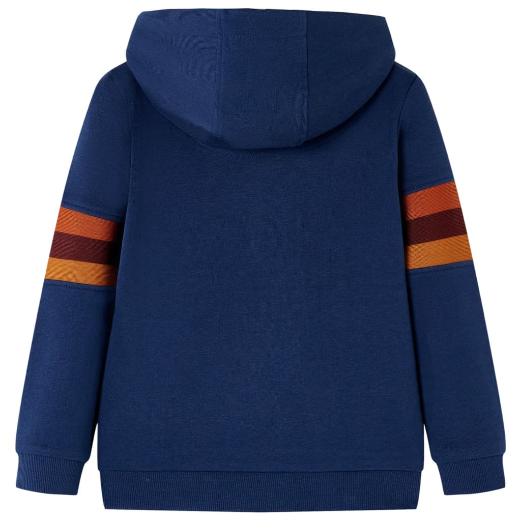 Sweat à capuche enfant bleu marine 116