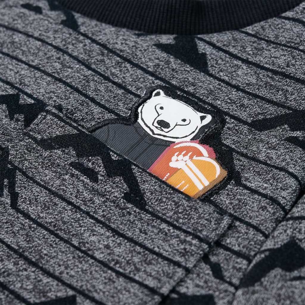 Kids' Sweatshirt Navy Mélange 104
