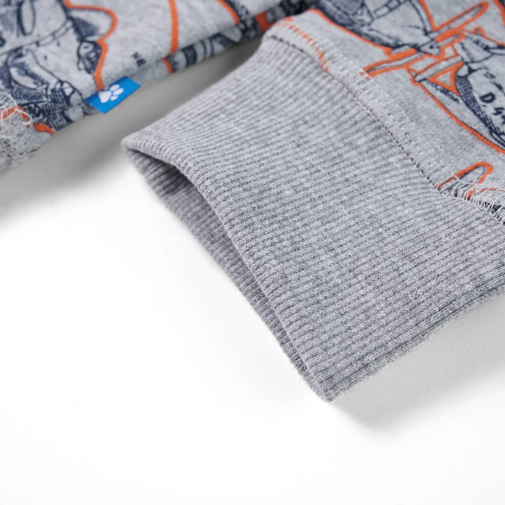 Sweat-shirt enfant gris chiné 92