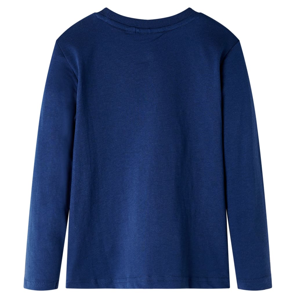 Kids' Long-Sleeved Shirt Navy Blue 92