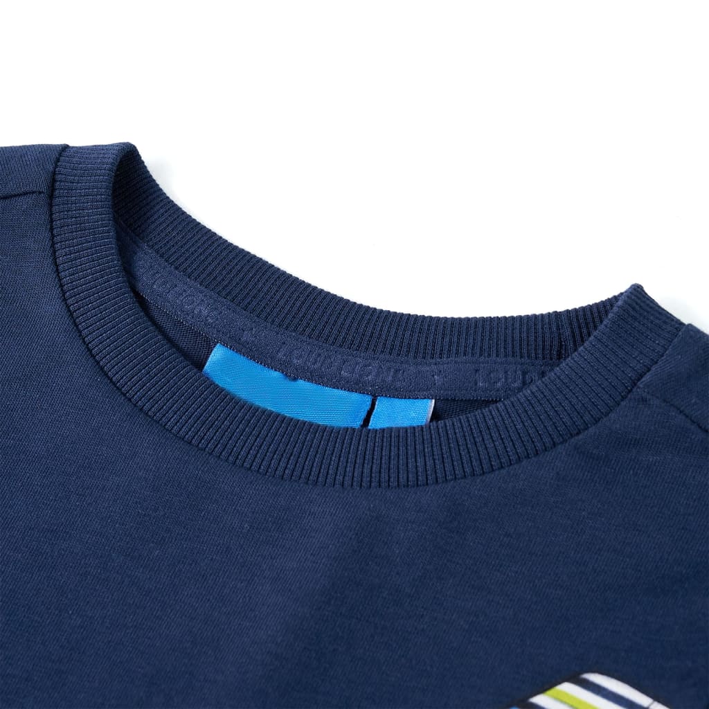 Kids' Long-Sleeved Shirt Navy Blue 92