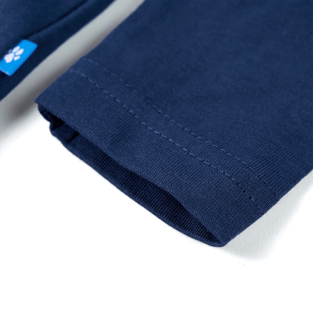 Kids' Long-Sleeved Shirt Navy Blue 92