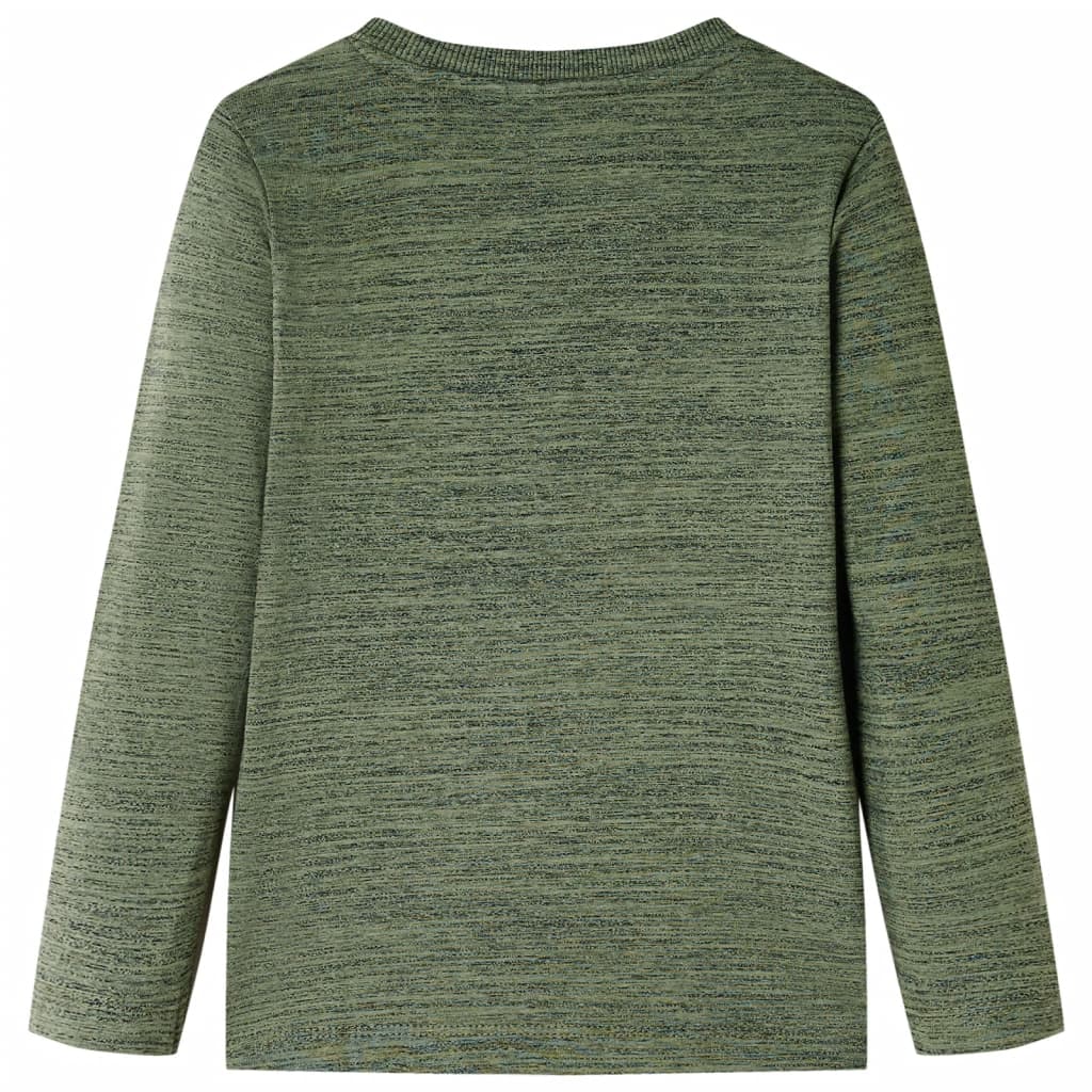 Children's Long-Sleeve Shirt Khaki Melange 116
