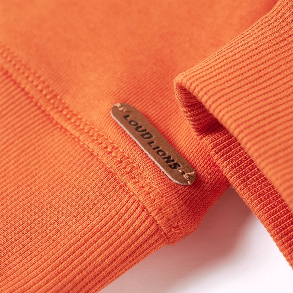 Sweat-shirt enfant orange foncé 92