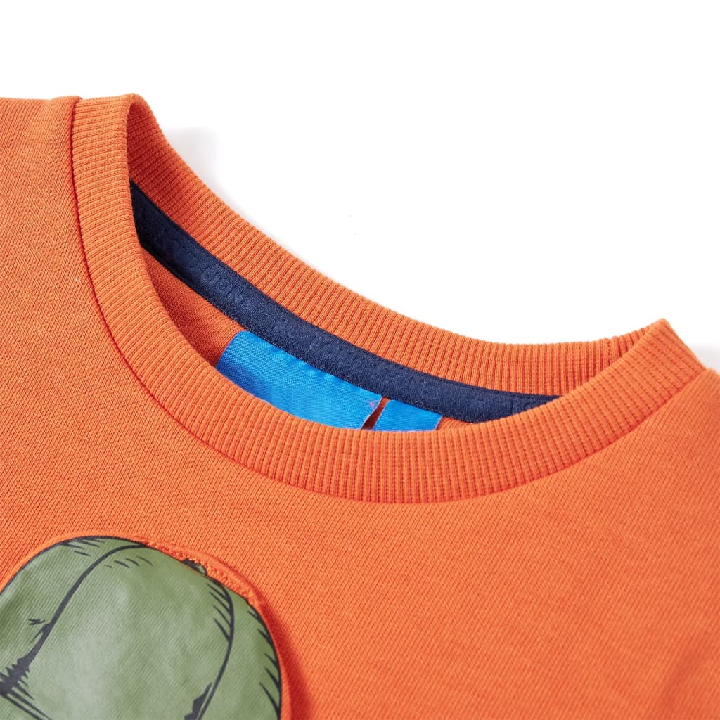 Sweat-shirt enfant orange foncé 104