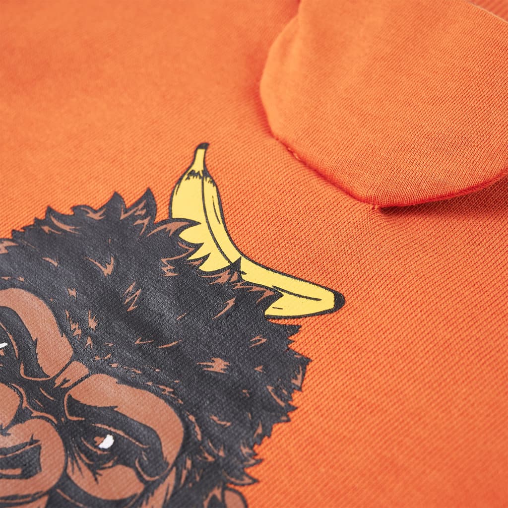 Sweat-shirt enfant orange foncé 104