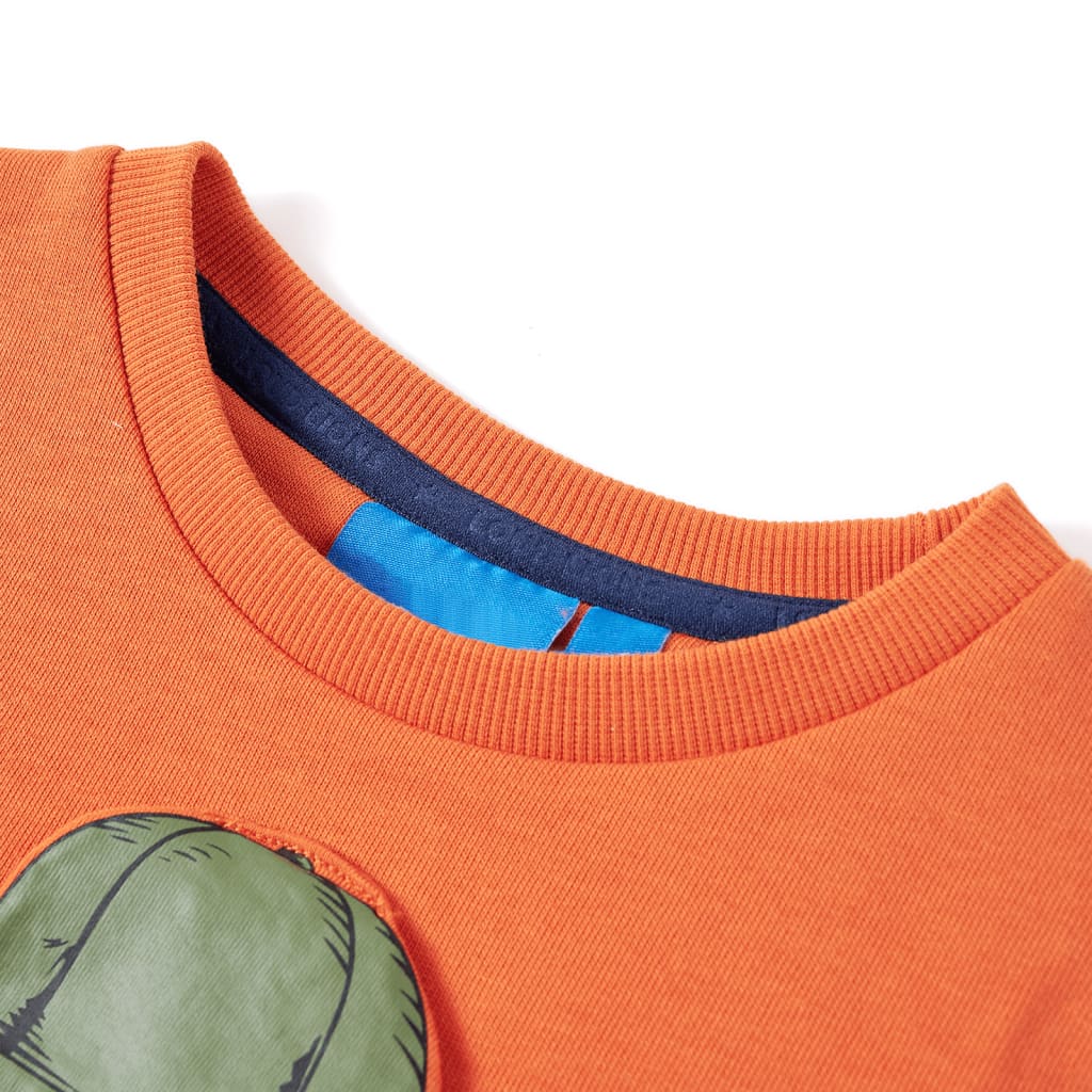 Sweat-shirt enfant orange foncé 116