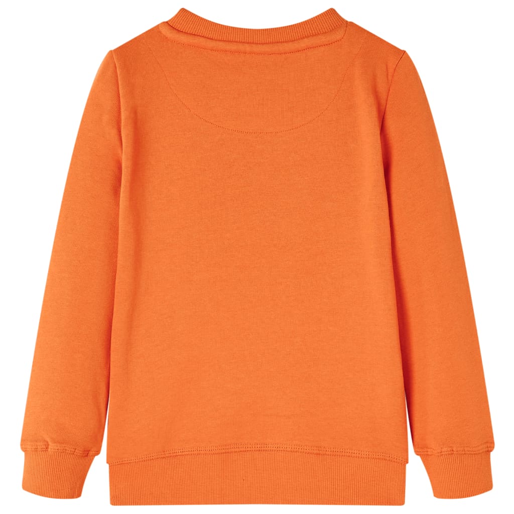 Sweat-shirt enfant orange foncé 128