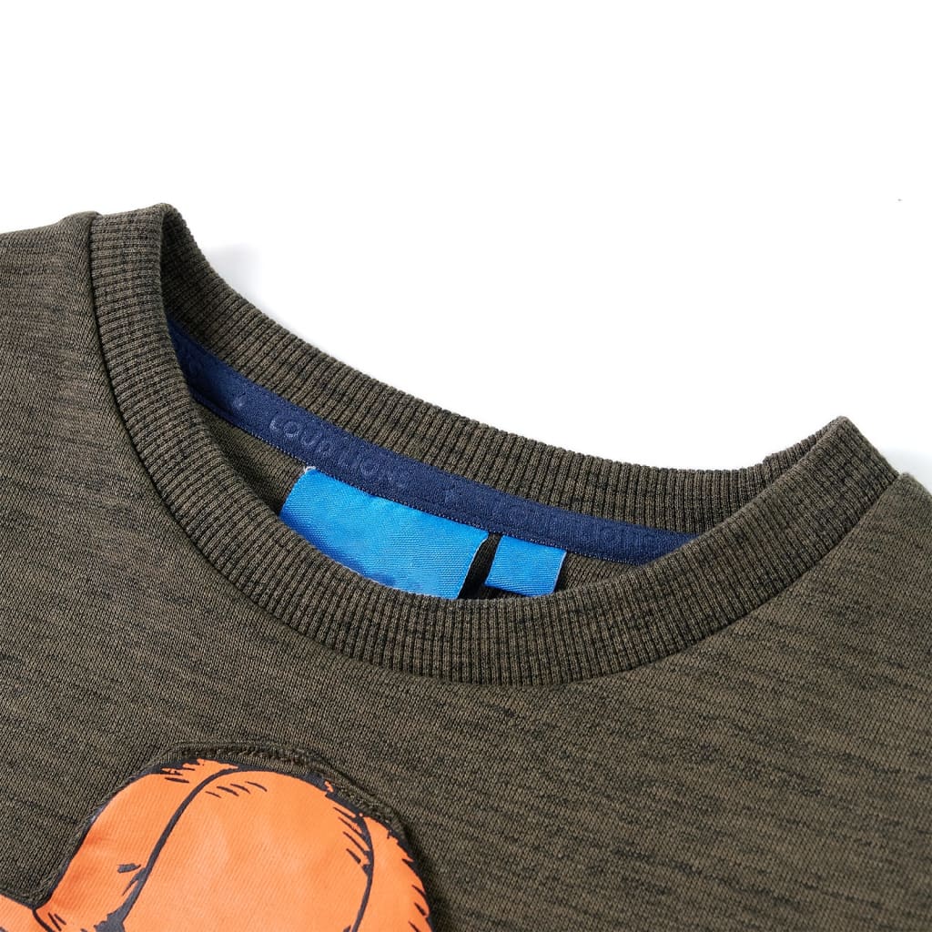 Children's Sweatshirt Dark Khaki Melange 116