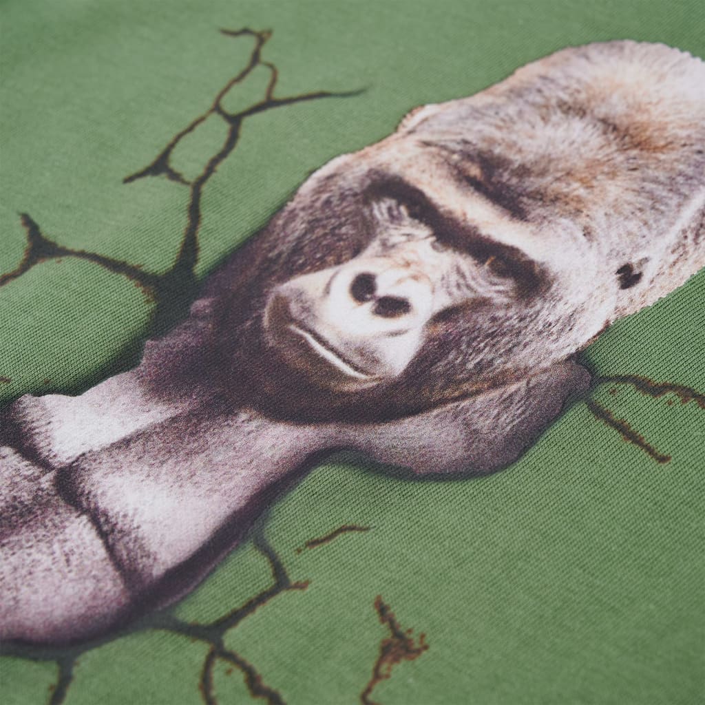 T-shirt manches longues enfant Kaki clair 116