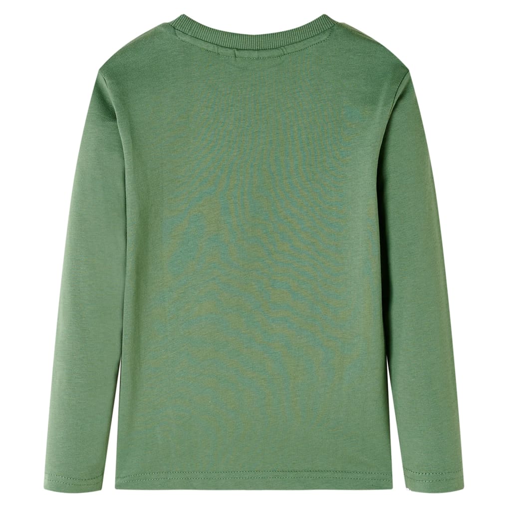 Kids' Long-Sleeved Shirt Light Khaki 128