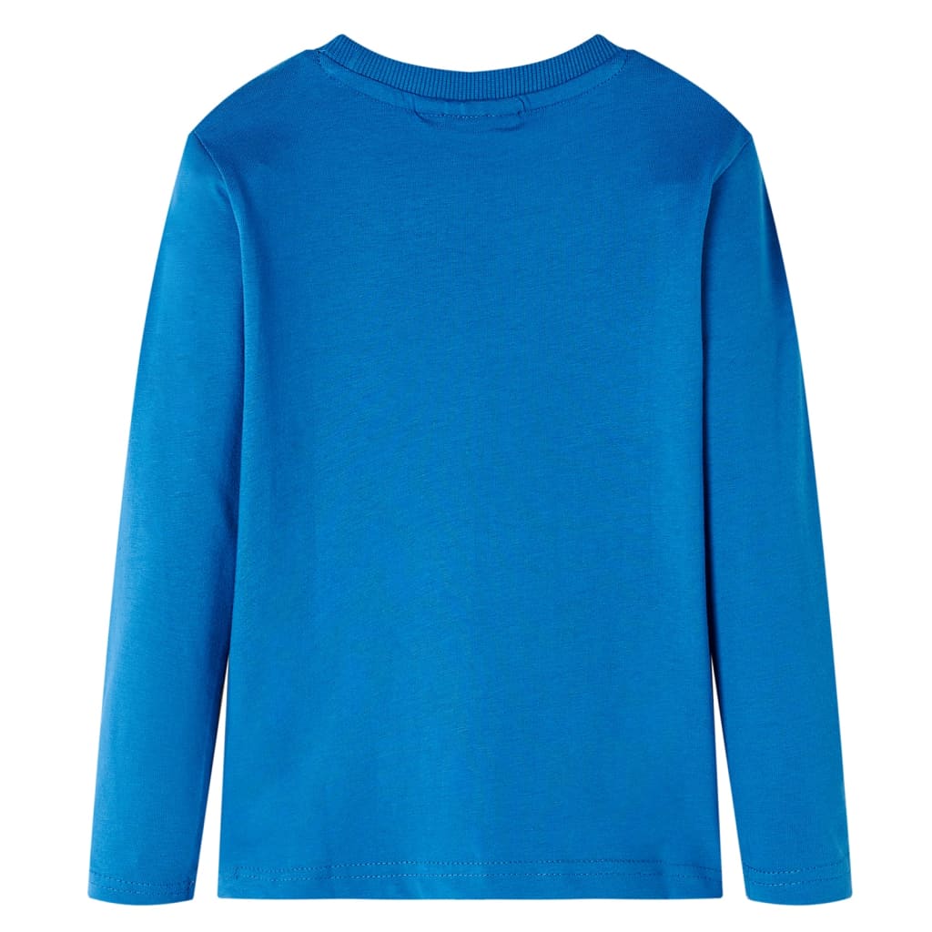 T-shirt manches longues enfant bleu pétrole 104