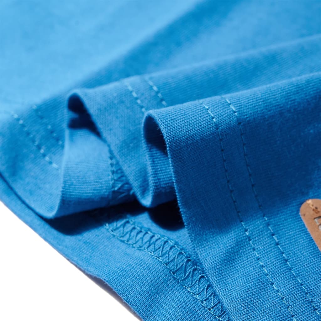 T-shirt manches longues enfant bleu pétrole 104