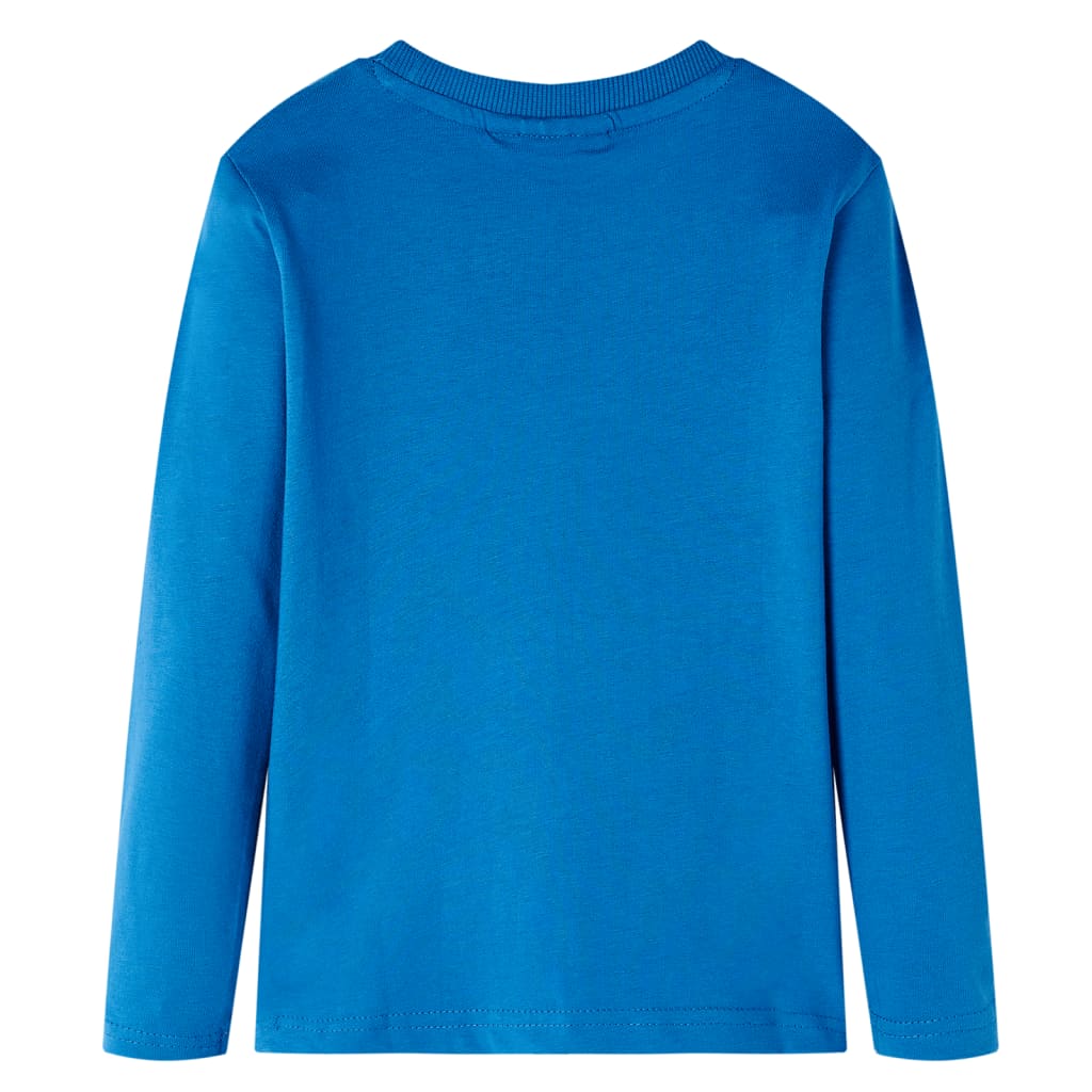 T-shirt manches longues enfant bleu pétrole 116