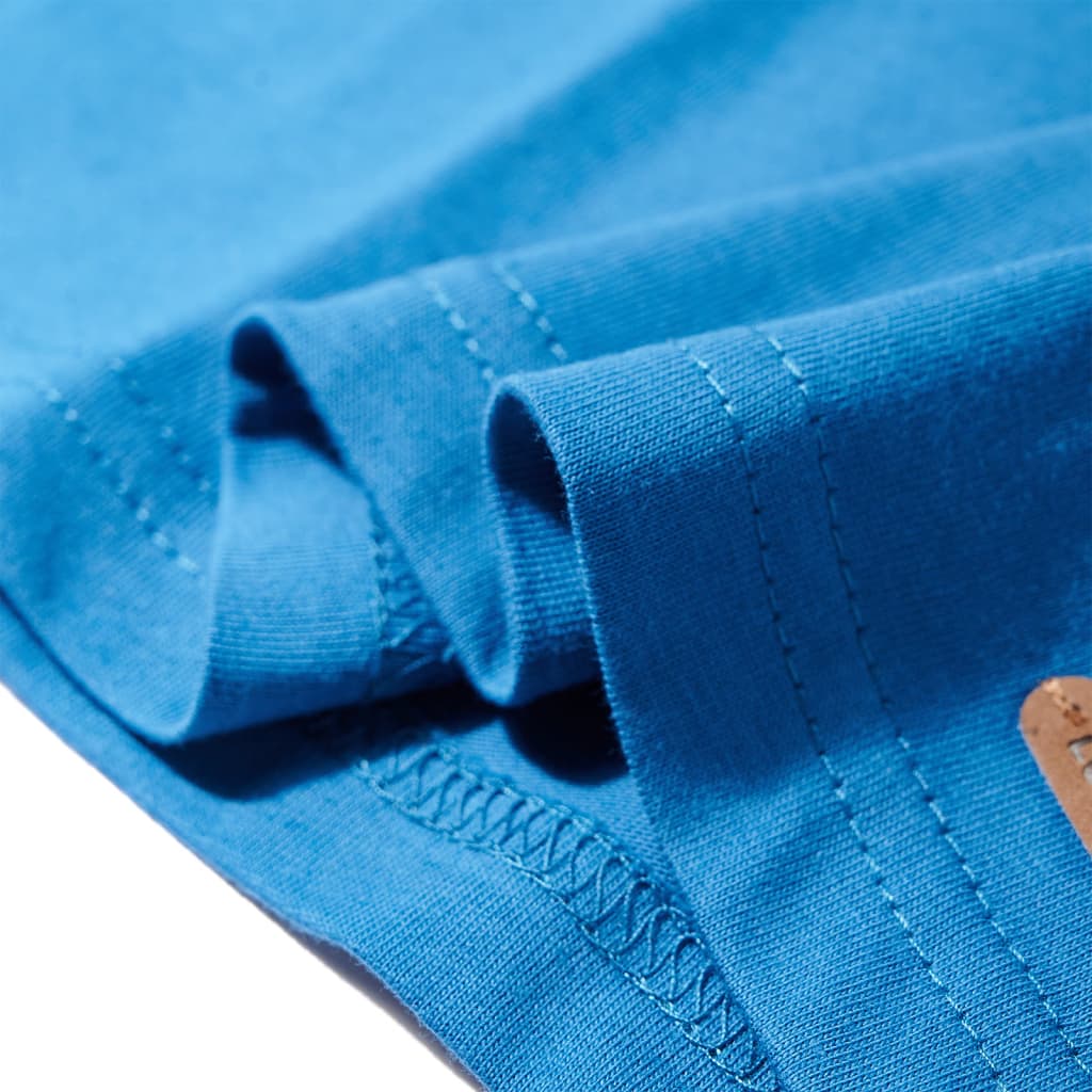 T-shirt manches longues enfant bleu pétrole 116