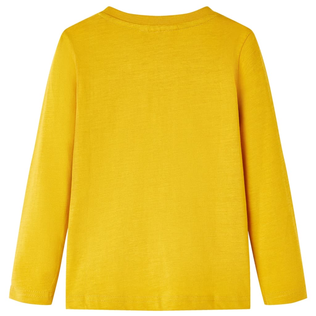 Kids' Long-Sleeve Shirt Ochre 104