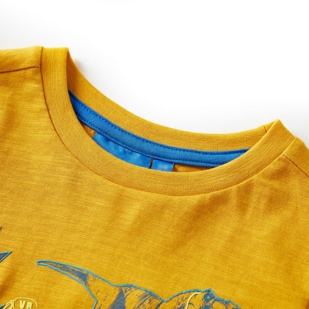 Kids' Long-Sleeve Shirt Ochre 104