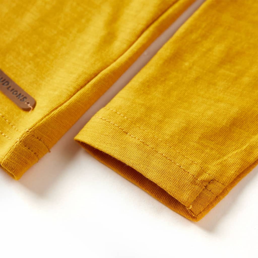 Kids' Long-Sleeve Shirt Ochre 104