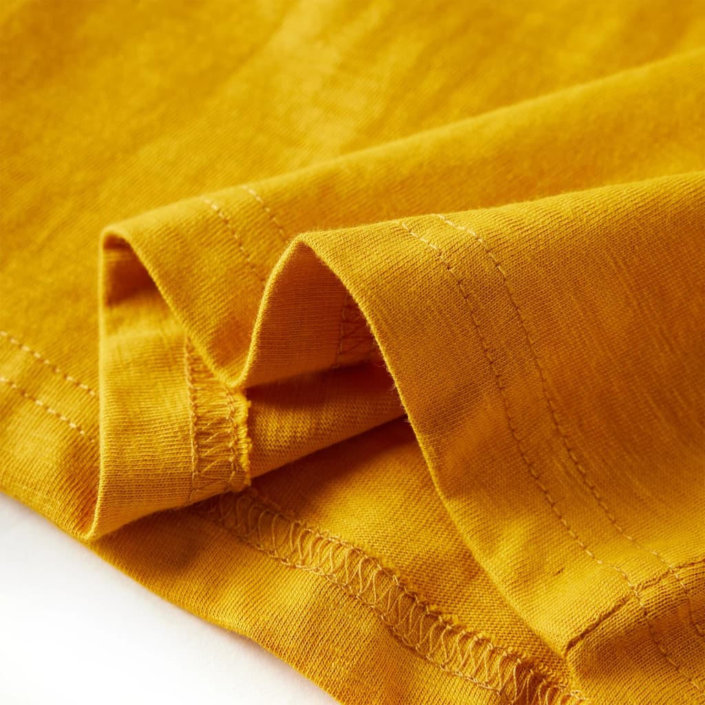 Kids' Long-Sleeve Shirt Ochre 104