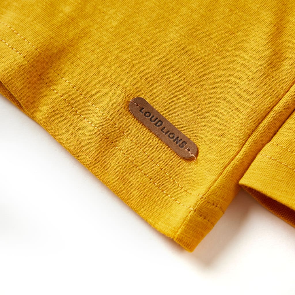 Kids' Long-Sleeve Shirt Ochre 128