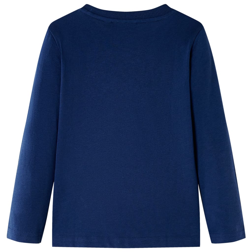 T-shirt manches longues enfant marine 104
