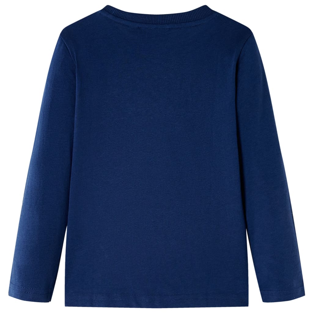 Kids' Long-Sleeve Shirt Navy Blue 116