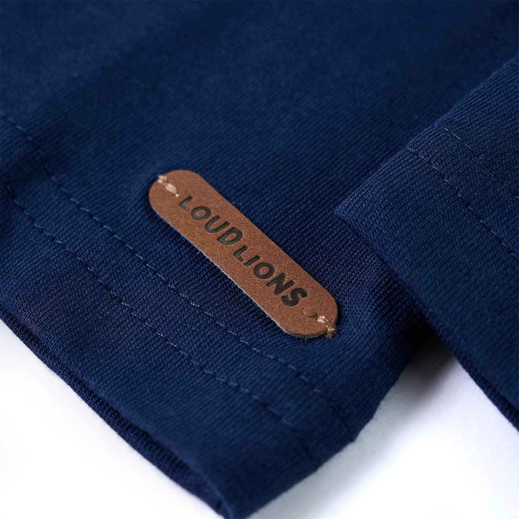 Kids' Long-Sleeve Shirt Navy Blue 116