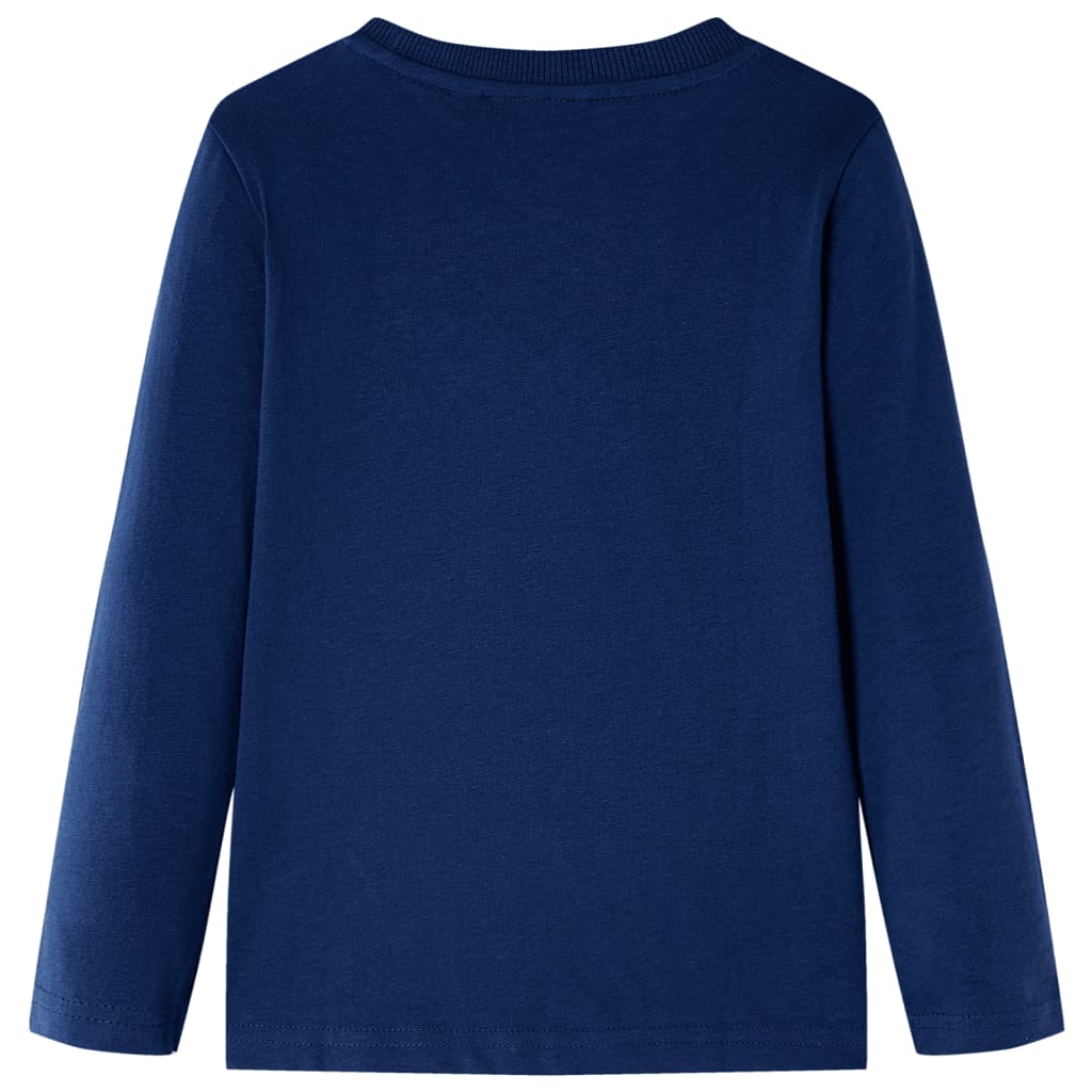 Kids' Long-Sleeved Shirt Navy Blue 128