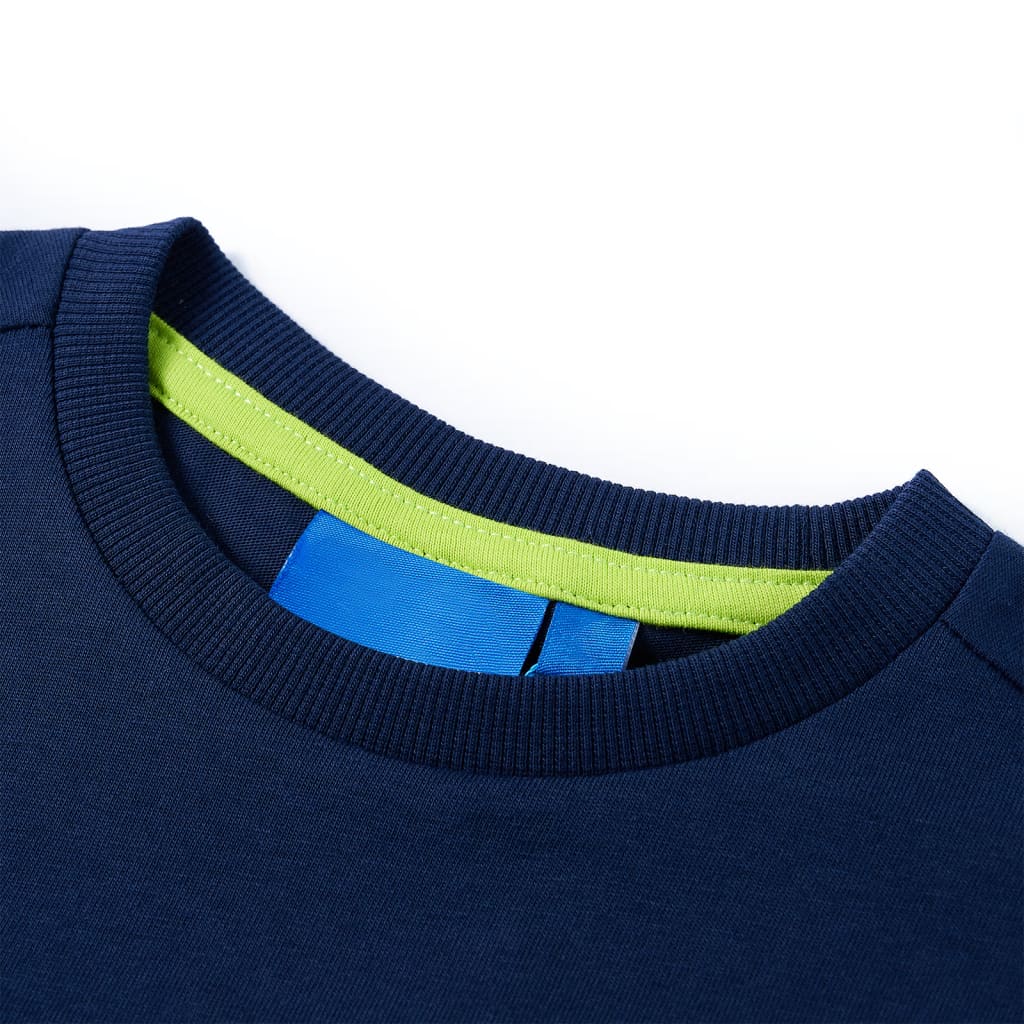 Kids' Long-Sleeved Shirt Navy Blue 128