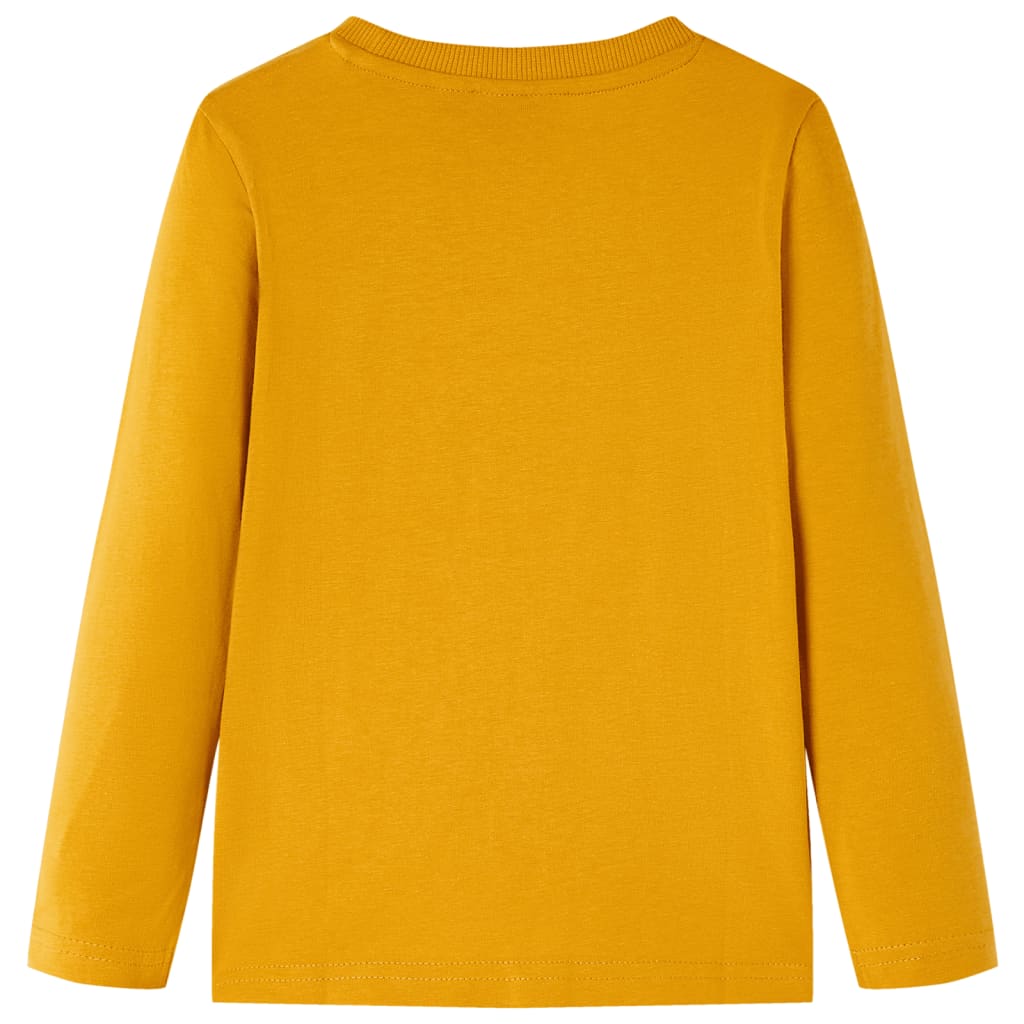 Kids' Long-Sleeve Shirt Ochre 104