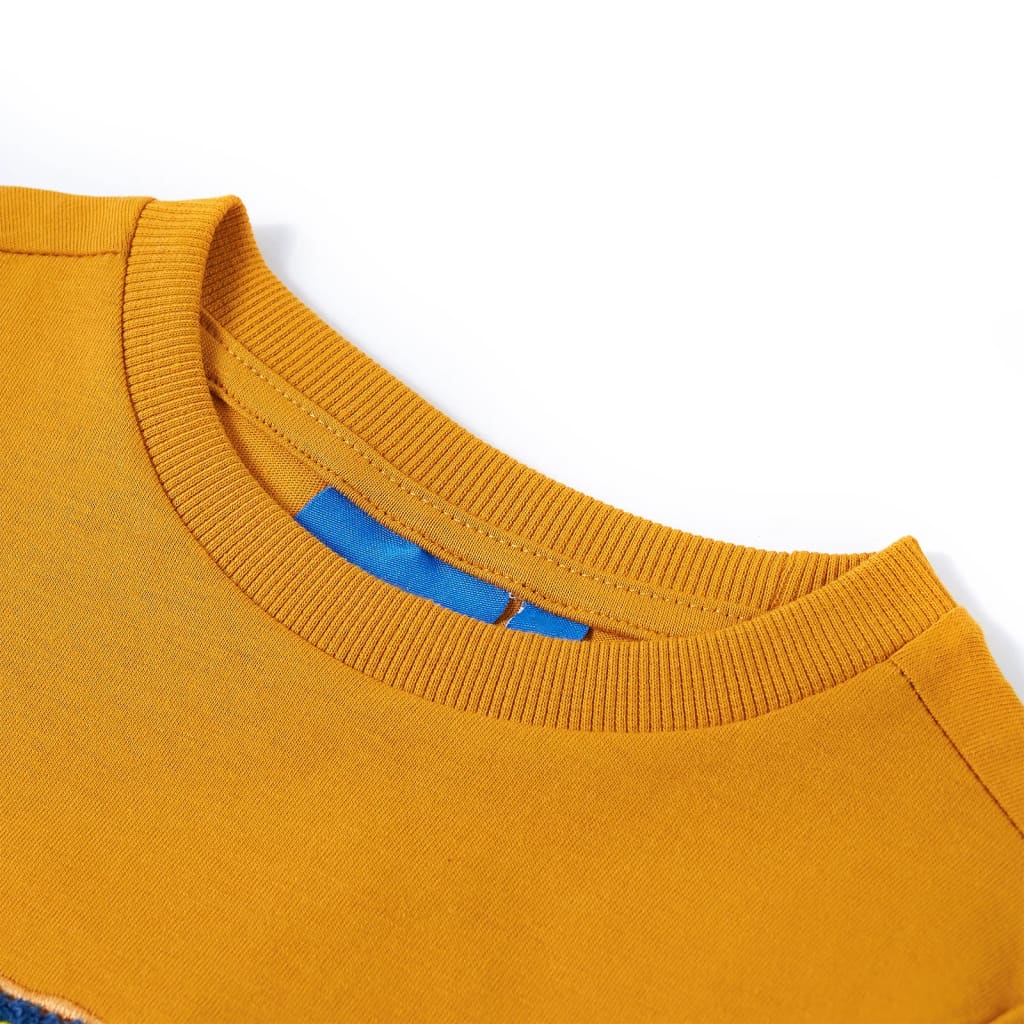 Kids' Long-Sleeve Shirt Ochre 104