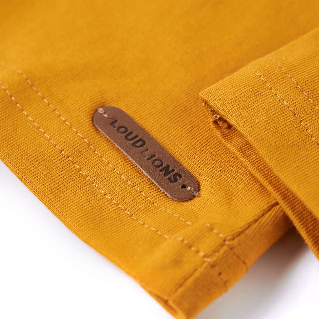 Kids' Long-Sleeve Shirt Ochre 104