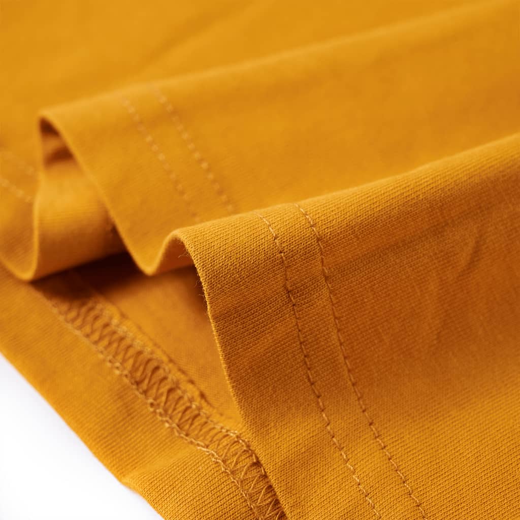 Kids' Long-Sleeve Shirt Ochre 104
