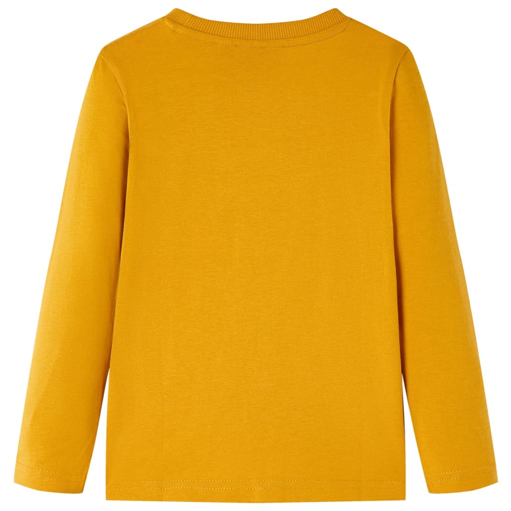Kids' Long-Sleeve Shirt Ochre 128