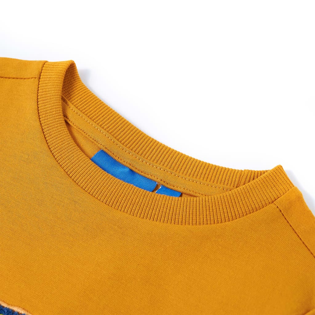 Kids' Long-Sleeve Shirt Ochre 128