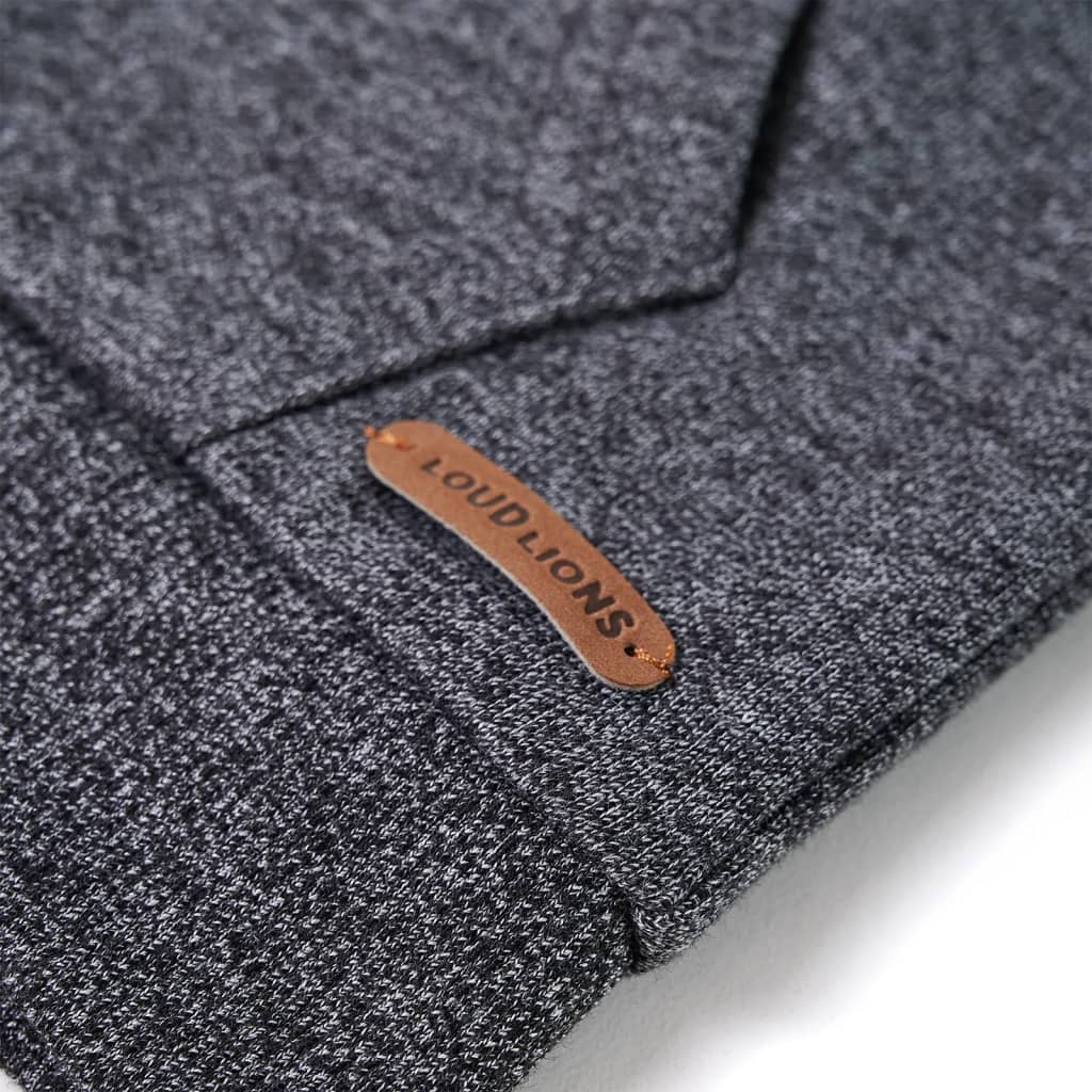 Kids' Hoodie with Zipper Grey Marl 104