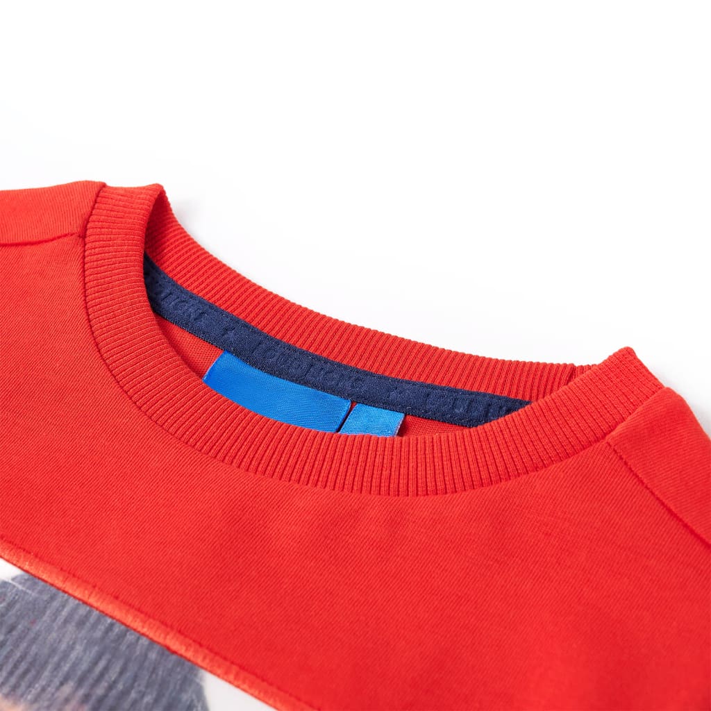 Kinder-Langarmshirt Rot 128