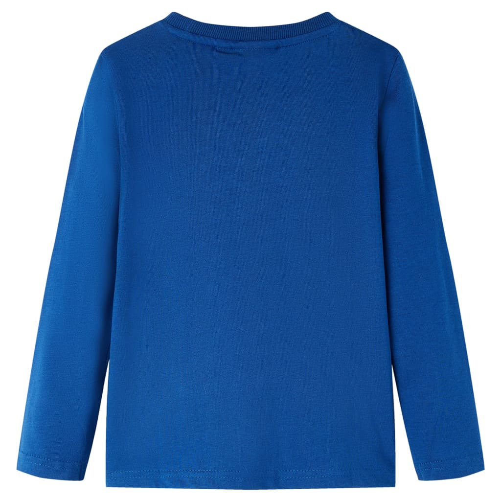 T-shirt manches longues enfant bleu foncé 128