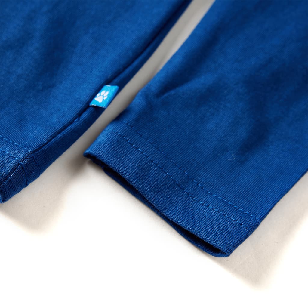 T-shirt manches longues enfant bleu foncé 128